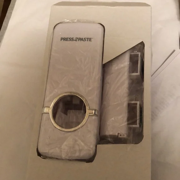 New in Box Press2Paste Hands Free Toothpaste Dispenser. Never used. Bonus holder - Picture 12 of 16